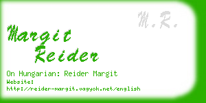 margit reider business card